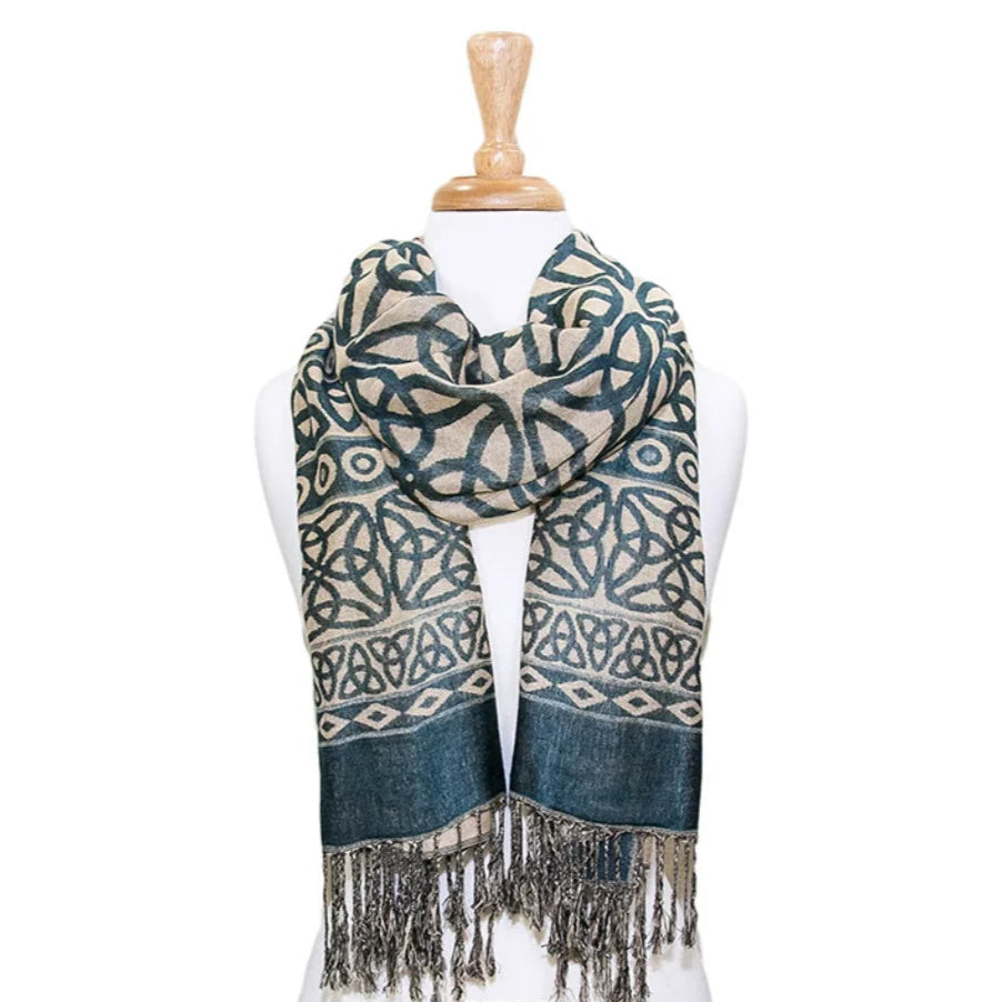 Trinity Knot Scarf - Teal