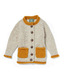 Childrens Roll Neck Cardigan - Star Light