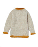 Childrens Roll Neck Cardigan - Star Light