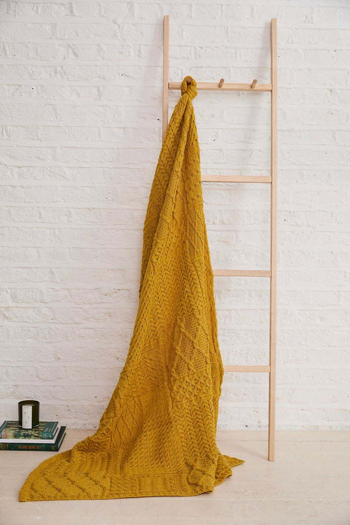 Patchwork Throw - Sunflower Yellow