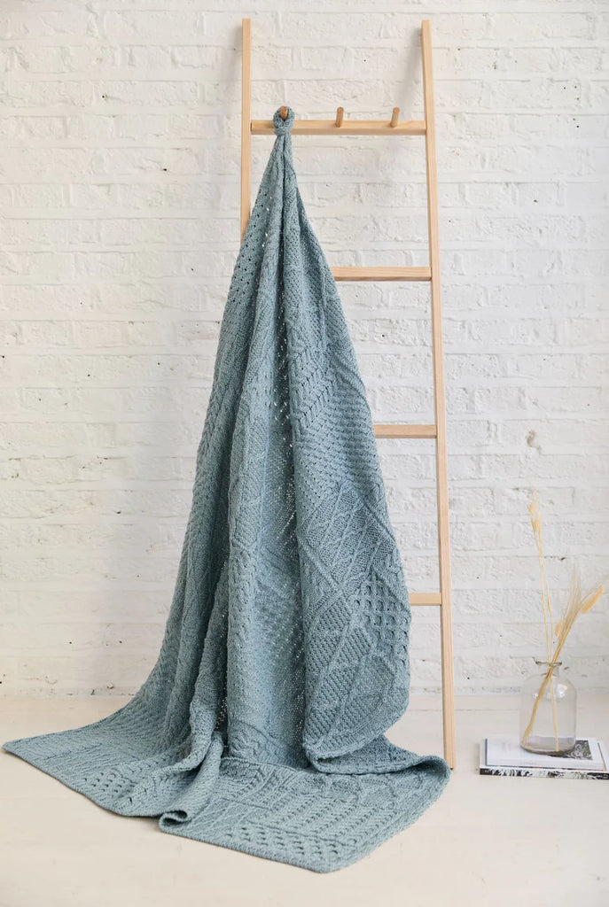 Patchwork Throw - Mist