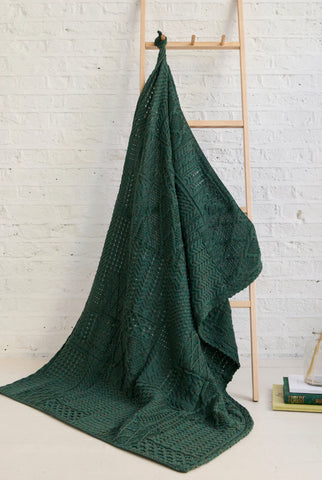 Patchwork Throw - Connemara Green