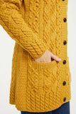 Aran Long Line Cardigan