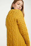 Aran Long Line Cardigan