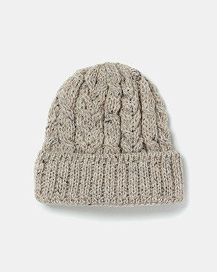 Cable Knit Hat - Oat