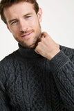 Aran Polo Neck Sweater