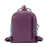 Harris Tweed Mini Backpack - Green/Purple Plaid