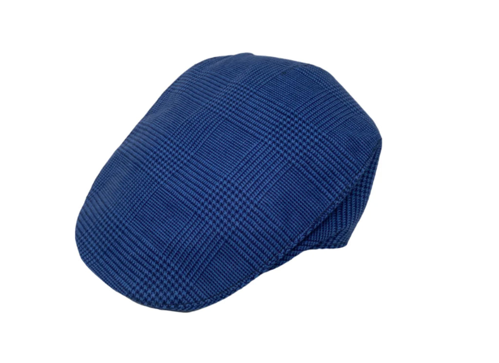 Irish Linen Touring Cap - Blue Check