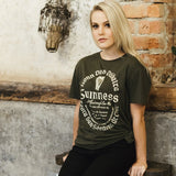 Guinness Gaelic Label Tee - Khaki Green