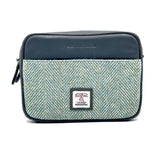 Harris Tweed Camera Bag - Turquoise Herringbone