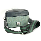 Harris Tweed Camera Bag - Turquoise Herringbone