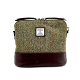 Harris Tweed Square Shoulder Bag - Country Green