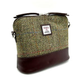 Harris Tweed Square Shoulder Bag - Country Green