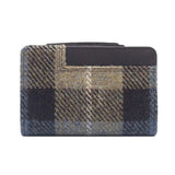 Harris Tweed Zip Purse - Blue/Brown Check