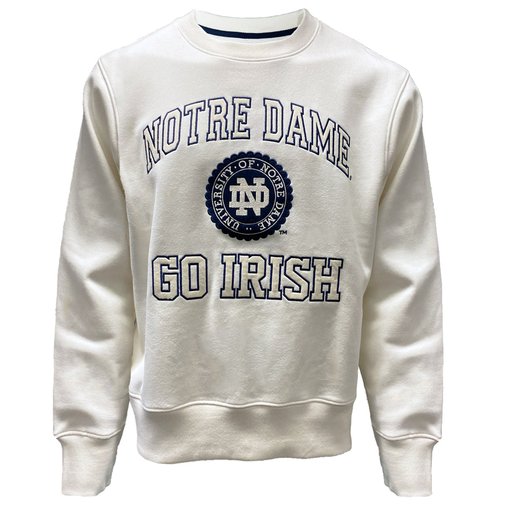 Notre dame embroidered sweatshirt best sale