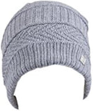 Woven Stitch Hat - Light Grey