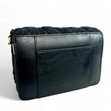 Harris Tweed Quilted Shoulder Bag - Charcoal