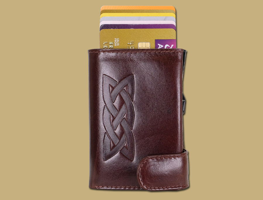 RFID Celtic Wallet - Brown