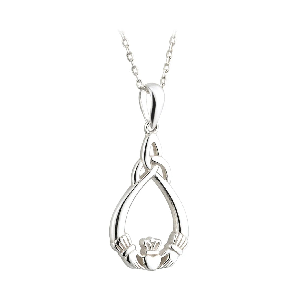 Sterling Silver Claddagh Trinity Pendant