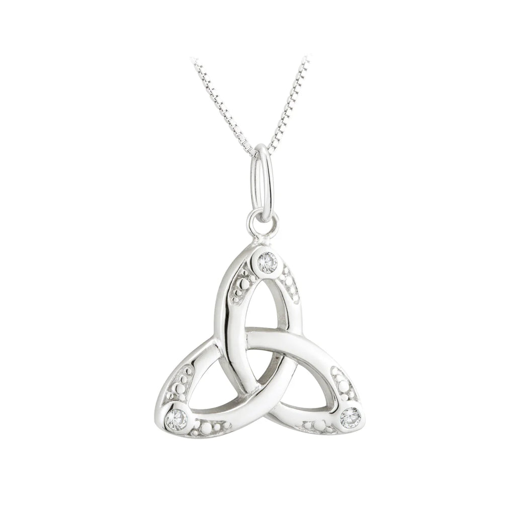 Crystal Trinity Knot Pendant