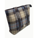 Harris Tweed Shopper Tote - Blue/Brown Check