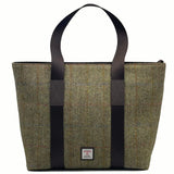 Harris Tweed Shopper Tote - Country Green