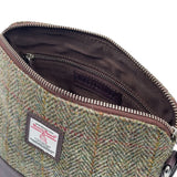 Harris Tweed Square Shoulder Bag - Country Green