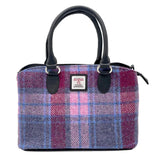 Harris Tweed Top Handle Bag - Pink Pastel