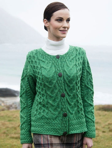 Aran Cable Knit Cardigan