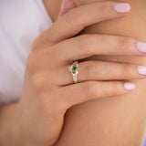 Claddagh Emerald Ring - 10K