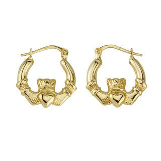 Claddagh Hoop Earrings - Small