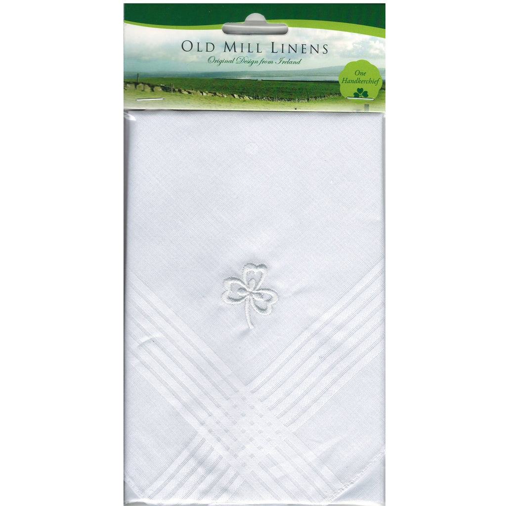 Gents Shamrock Handkerchief (2 Colors Available)