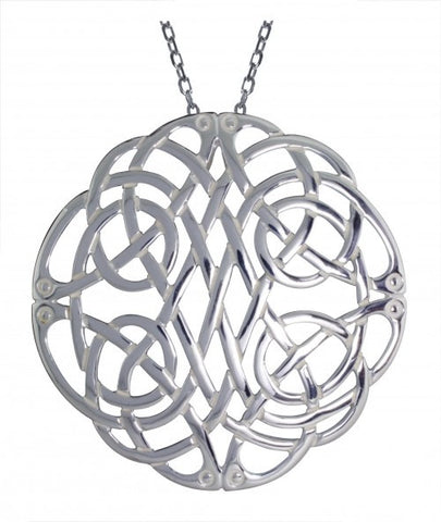 Intricate Celtic Knot Pendant - Large